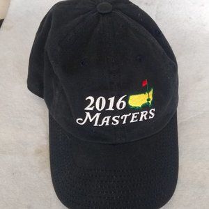 Masters Augusta 2016 American Needle Black Golf Adjustable Strap Hat New Clean